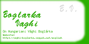 boglarka vaghi business card